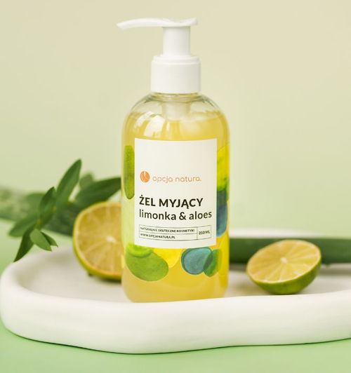 żel myjący limonka & aloes 4